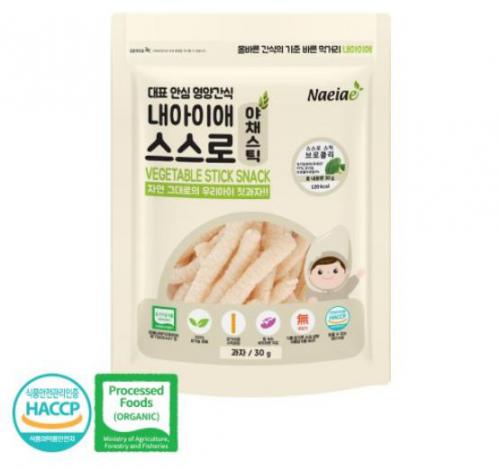 Bánh que hữu cơ gạo lức bông cải xanh Naeiae Hàn Quốc