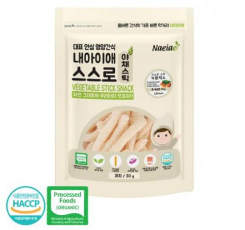 Bánh que hữu cơ gạo lức hành Naeiae Hàn Quốc