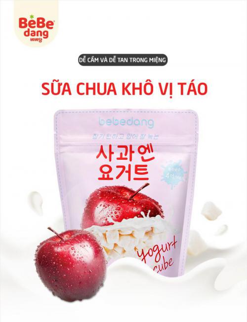Sữa chua khô vị táo Bebedang Hàn Quốc
