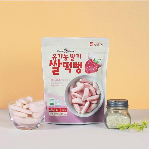 Bánh gạo hữu cơ vị dâu MOMS CHOICE Hàn Quốc
