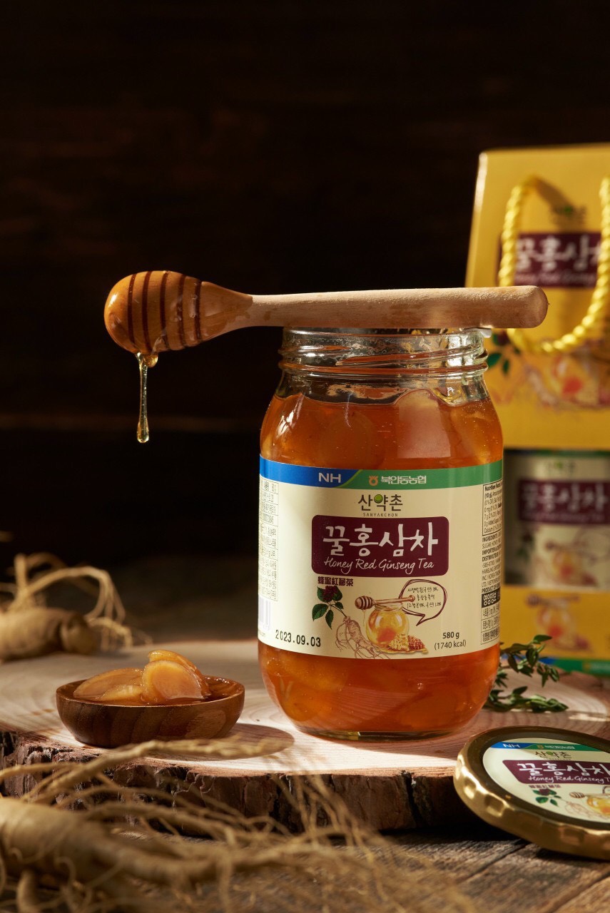 Mật ong Hồng sâm lát Nonghyup Hàn Quốc