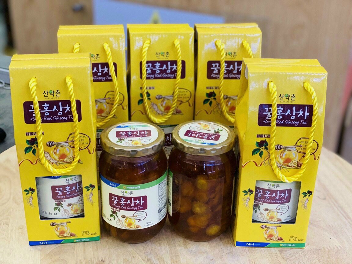 Mật ong Hồng sâm lát Nonghyup Hàn Quốc