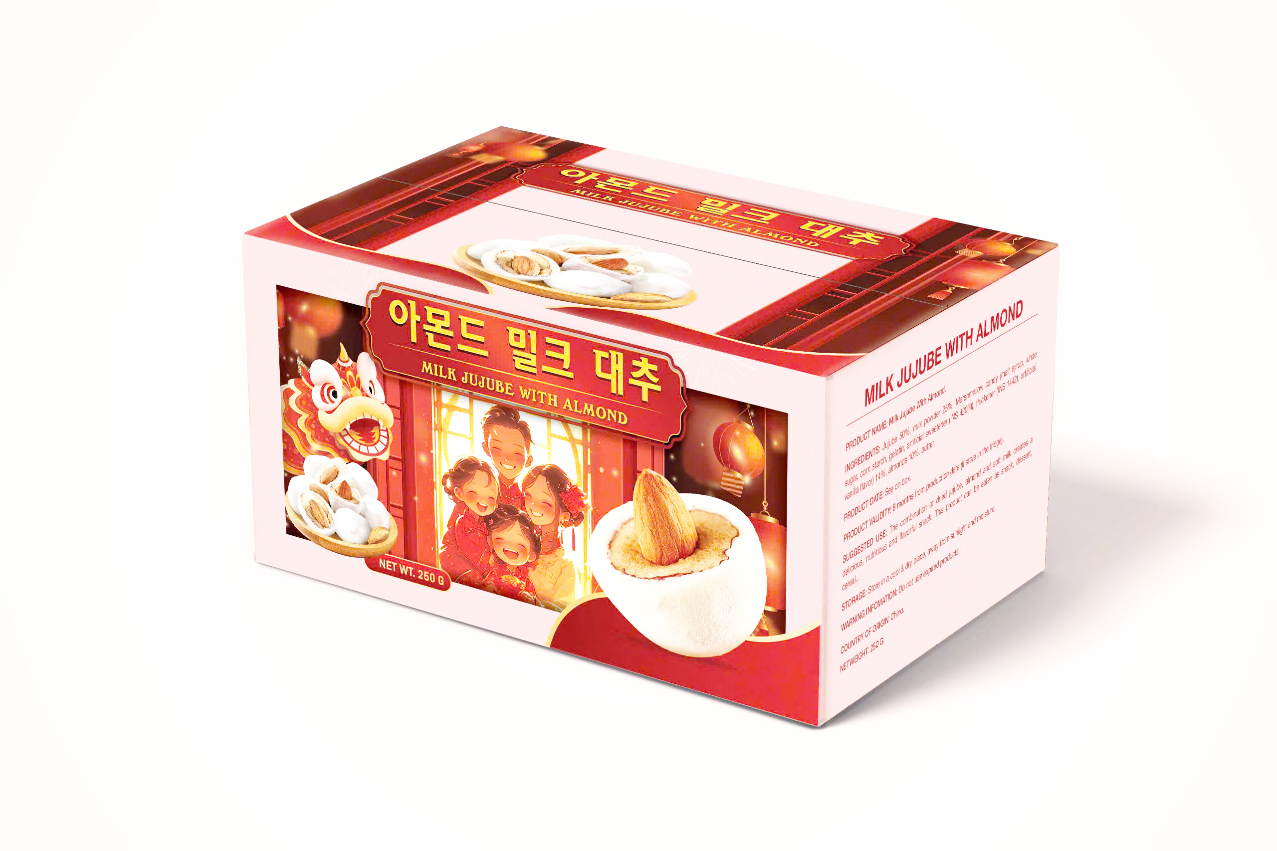 Sữa Bọc Táo Hạnh Nhân 250gram