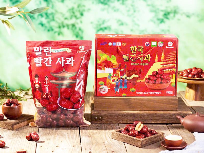 Táo Đỏ Tiến Cung Sấy Khô Hộp 1000g