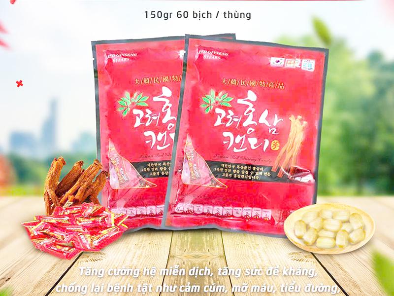 Kẹo Hồng Sâm Korean Red Ginseng Candy Kogine Hàn Quốc