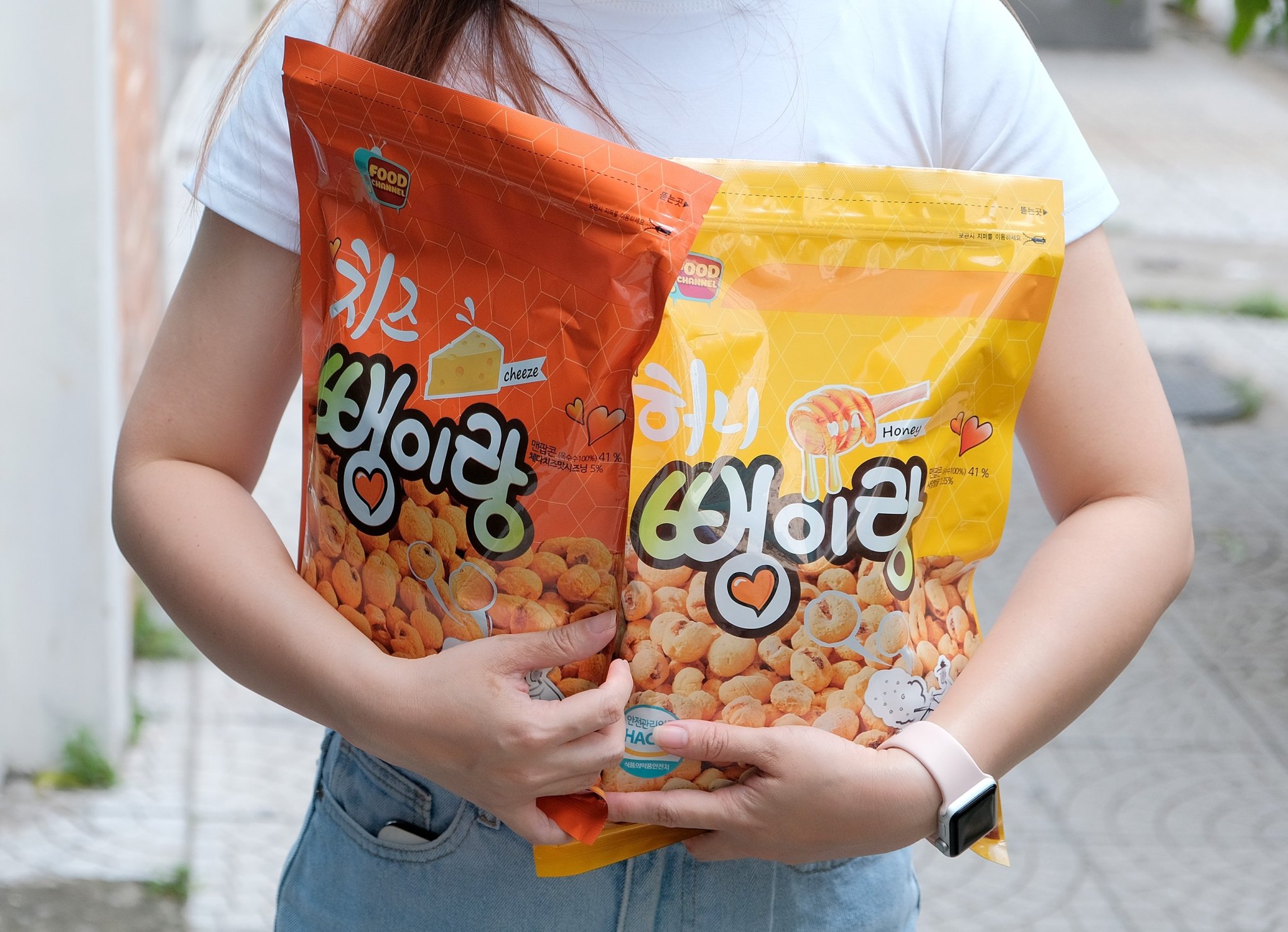 Bánh bắp rang vị phô mai Hàn Quốc