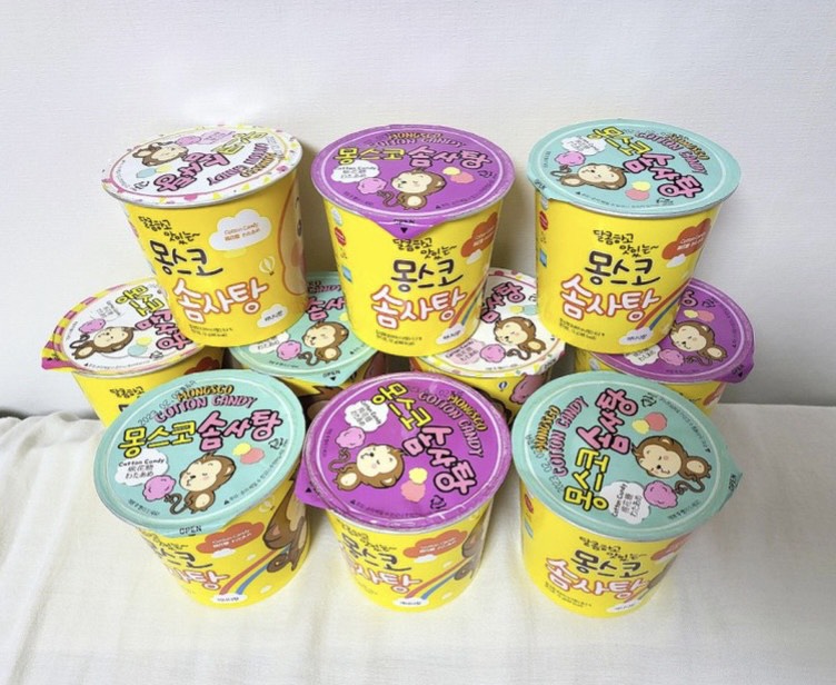 Kẹo bông cốc Hàn Quốc
