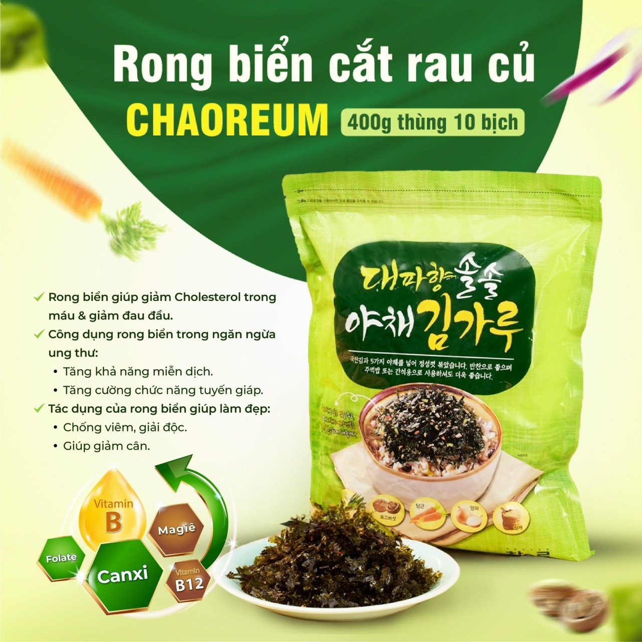 Rong biển cắt rau củ CHAOREUM