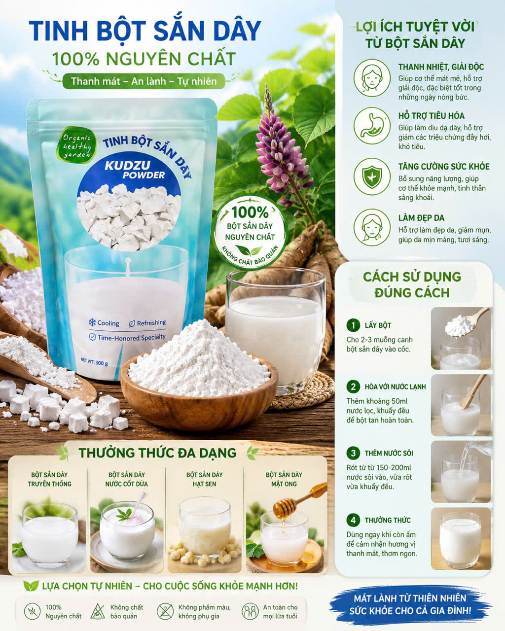 Tinh bột sắn dây KUDZU