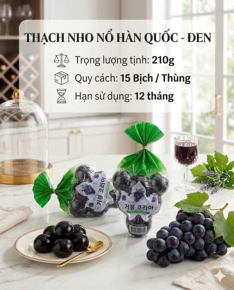 Thạch nho nổ Hàn Quốc đen