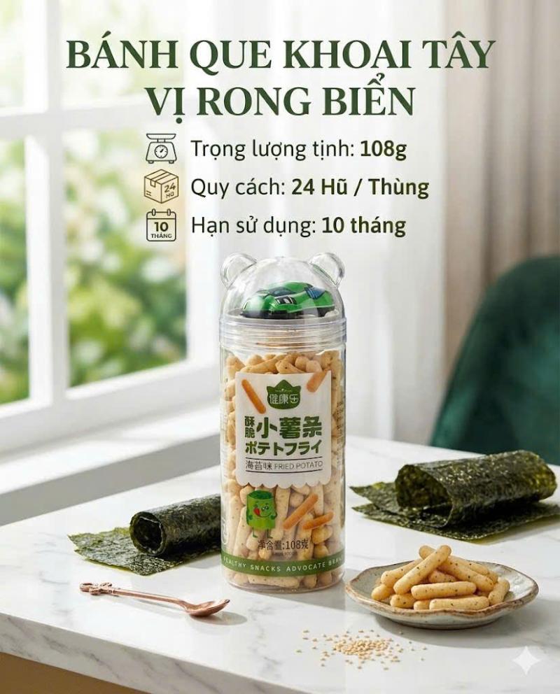 Bánh que khoa tây vị rong biển