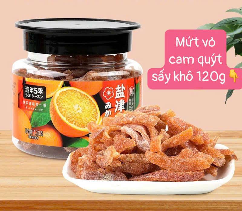Mứt vỏ cam quýt sấy khô