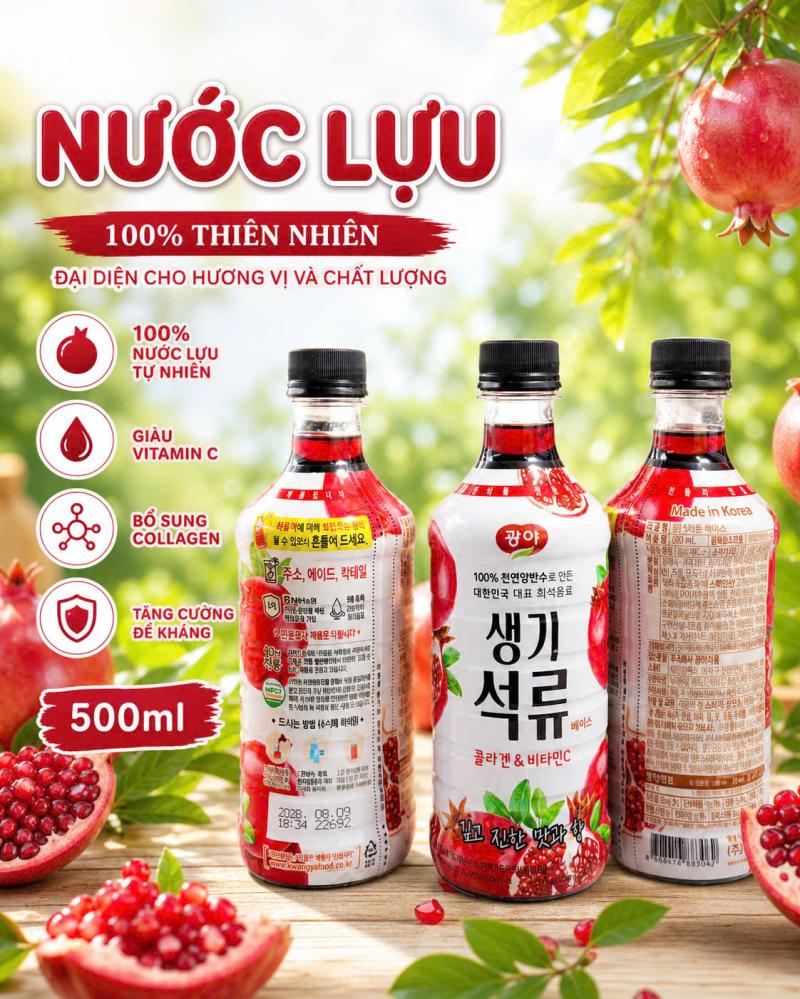 Nước lựu nguyên chất 500ML
