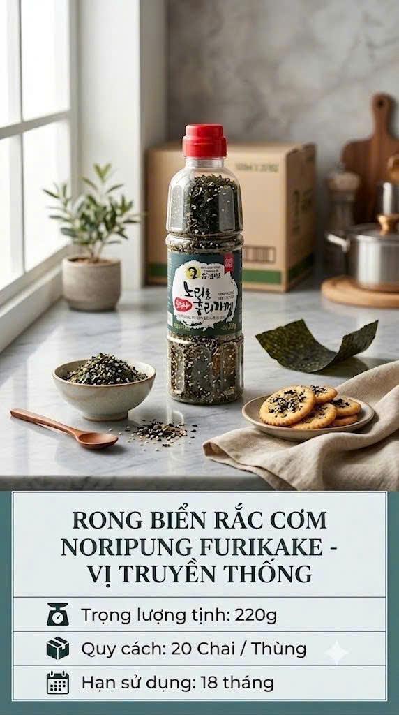 Rong biển rắc cơm NORIPUNG FURIKAKE vị truyền thống