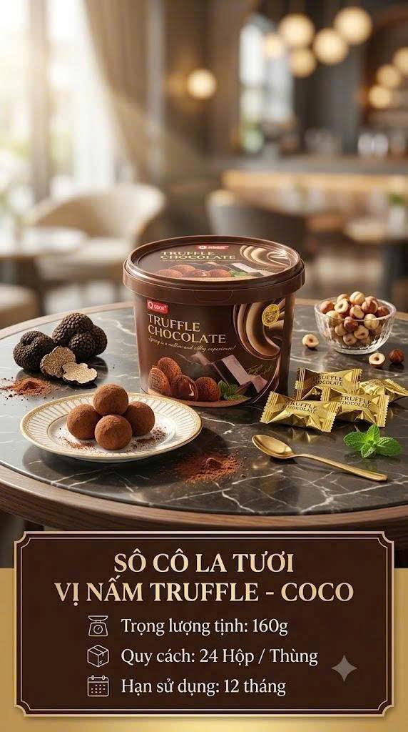 So cô la tươi vị nấm TRUFFLE COCO 160G