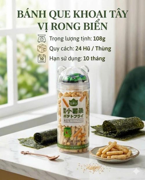 Bánh que khoa tây vị rong biển