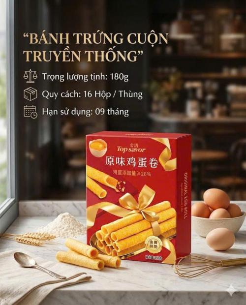 Bánh trứng cuôn truyền thống 180g