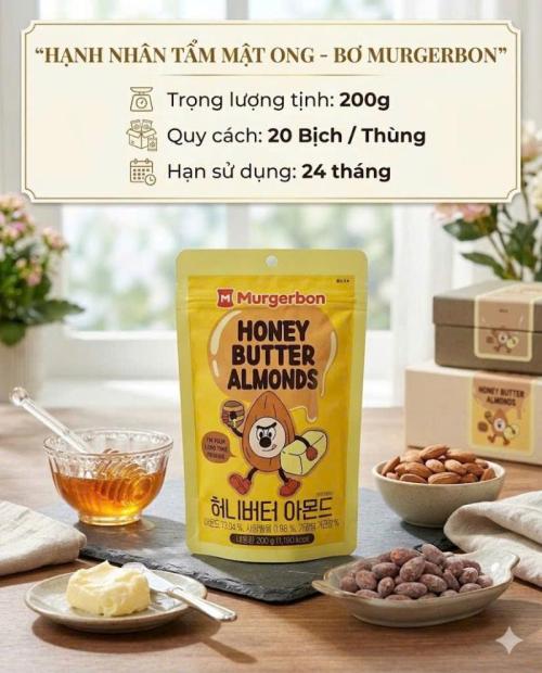 Hạnh nhân tẩm mật ong bơ MURGERBON