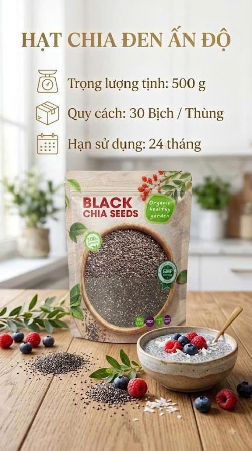 Hạt chia đen ẤN ĐỘ 500G