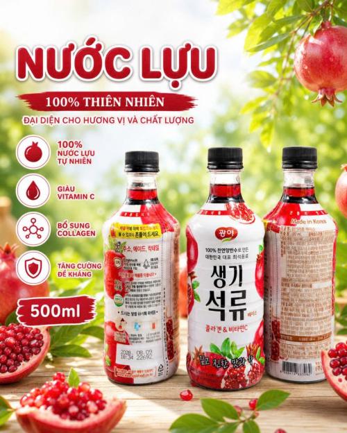 Nước lựu nguyên chất 500ML