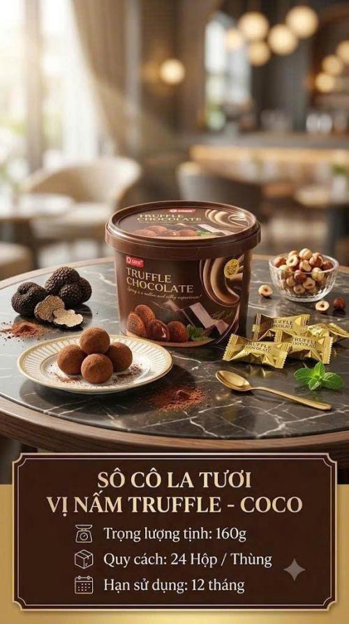 So cô la tươi vị nấm TRUFFLE COCO 160G