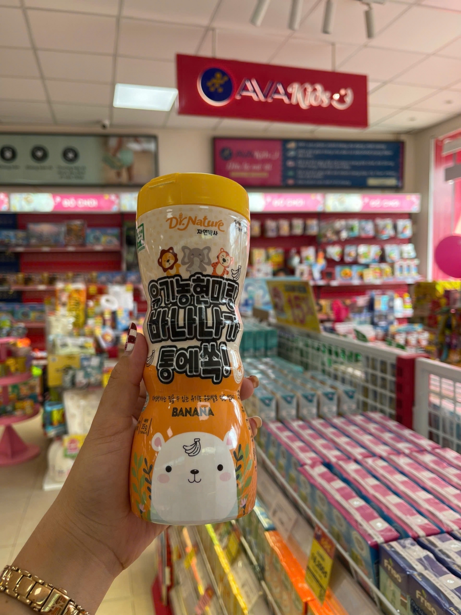 Bánh gạo lức hữu cơ ăn dặm VỊ CHUỐI DR.NATURE 35g